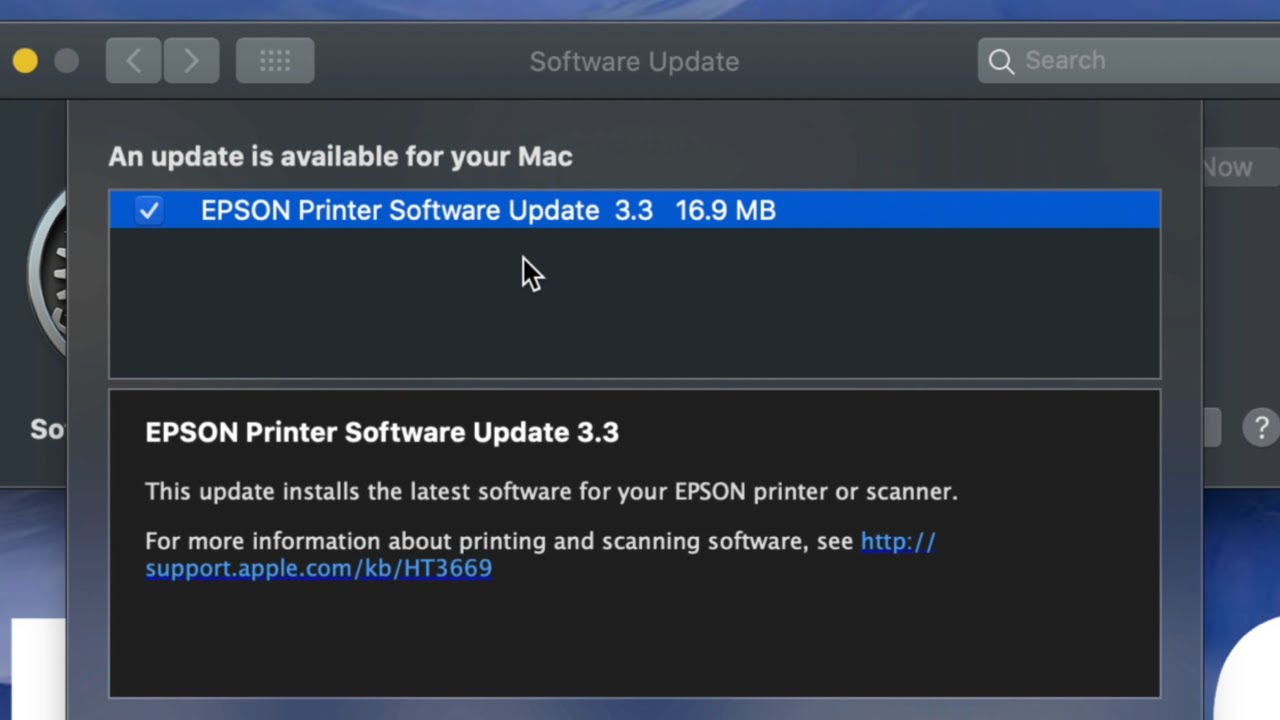 epson updates for mac sierra